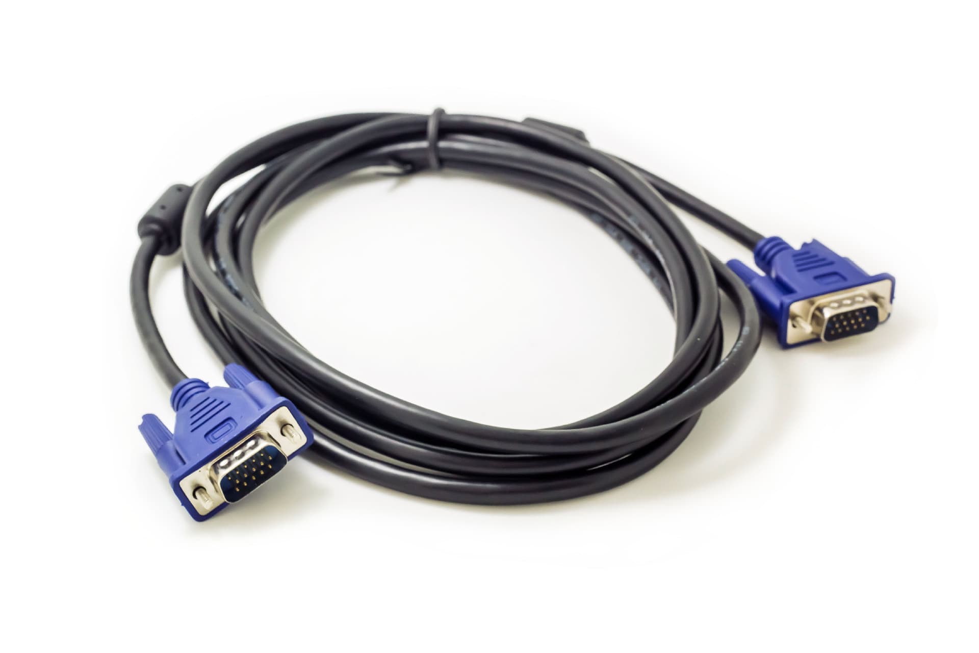 3-meter VGA video cable male to male 15-pin computer monitor projector cable double magnetic ring shielding 5