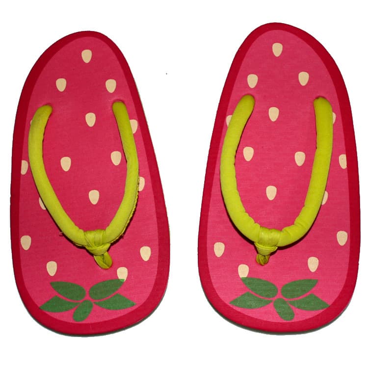 (Cross-border trading), summer cartoon cute flip flops flat, slippers, beach footwear, print, with toe post 4