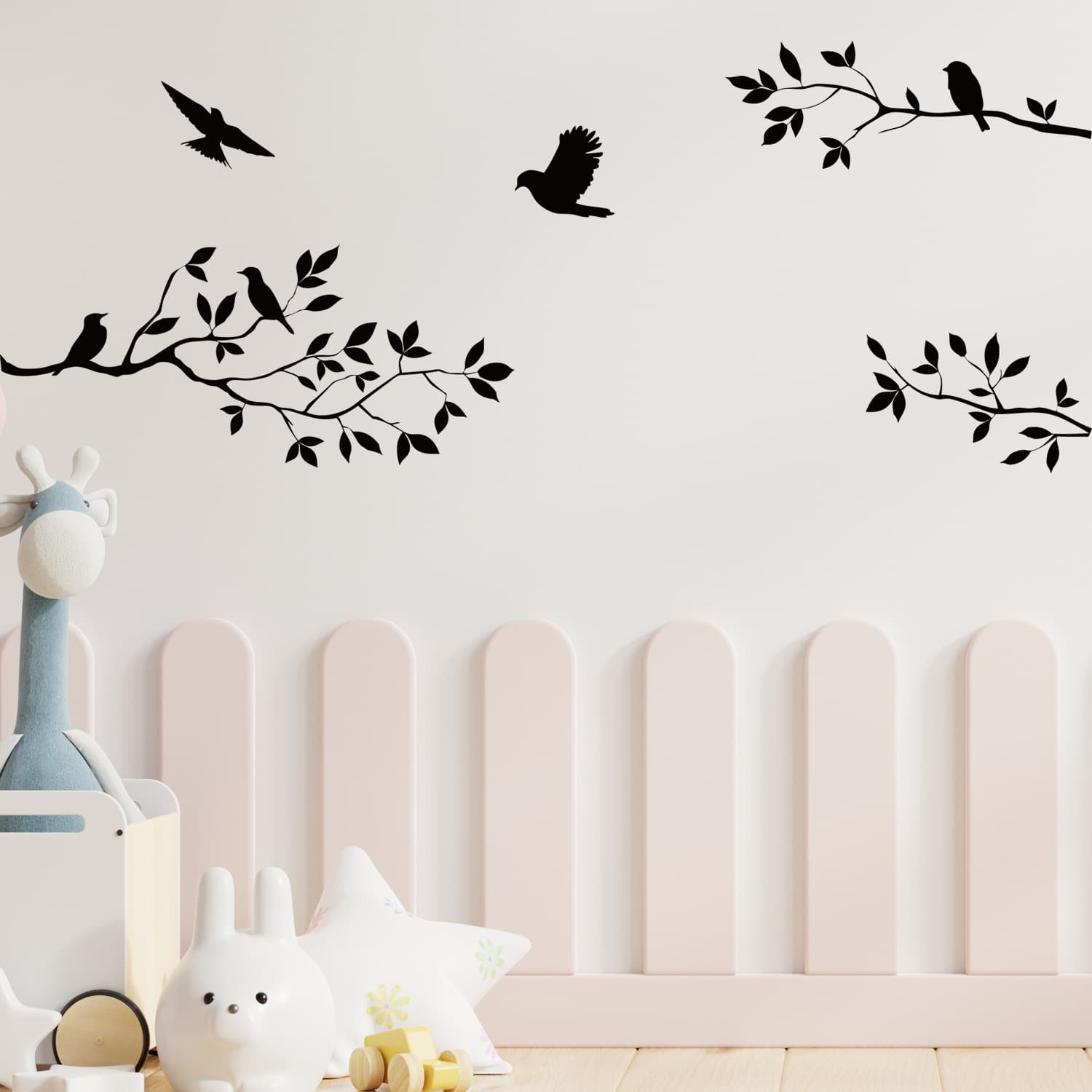 Branch bird wall sticker removable bedroom living room TV background decorative wall sticker ZY8208 TV wall decoration 4