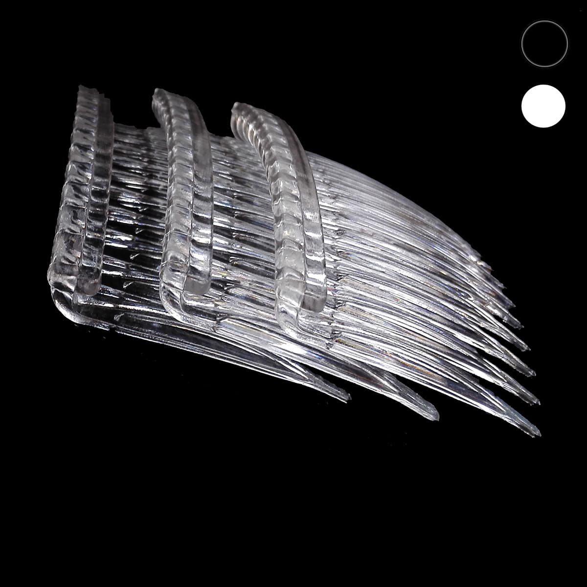 Plastic crooked hair accessory, white brush, DIY, simple and elegant design