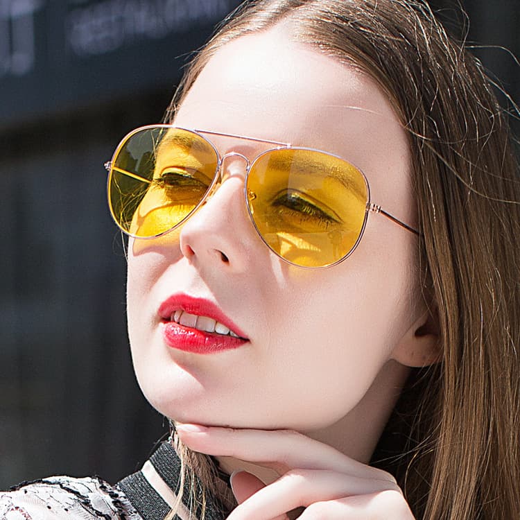 (Wholesale), fashionable glasses solar-powered, men's women's universal sunglasses, metallic color 3