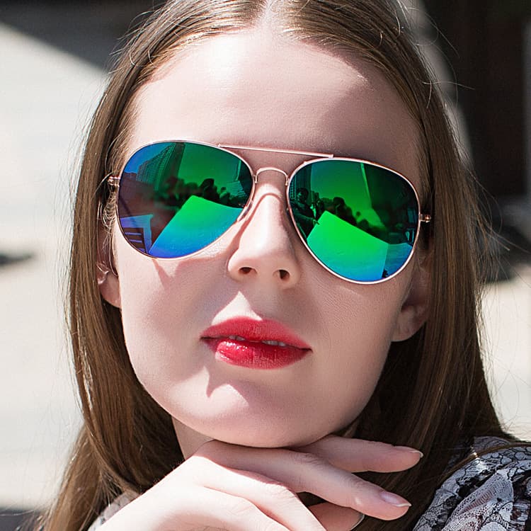 (Wholesale), fashionable glasses solar-powered, men's women's universal sunglasses, metallic color
