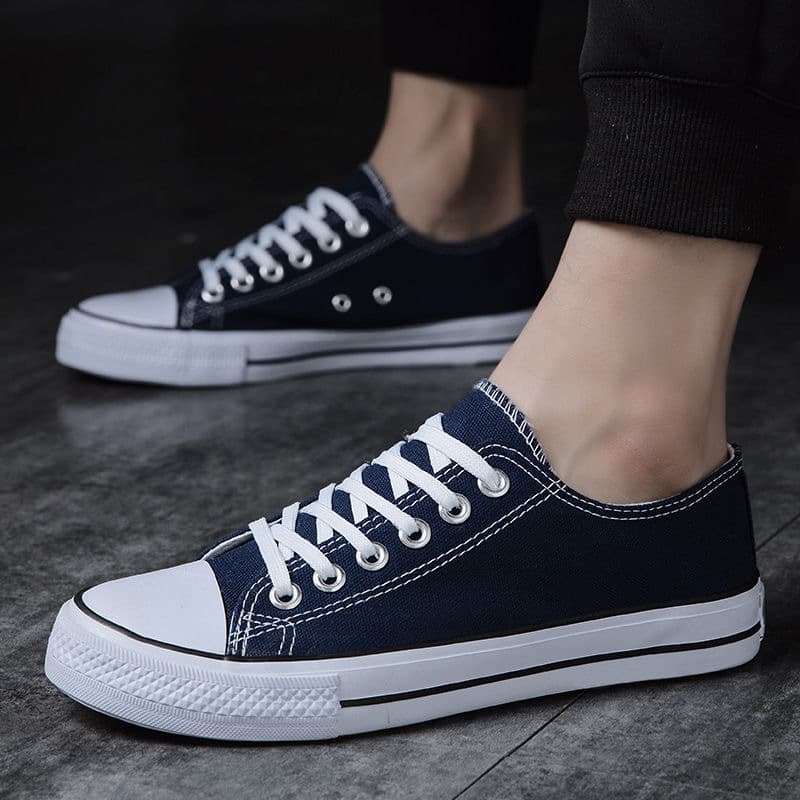 Cloth trend casual espadrilles, sneakers for students with shoelaces, for beloved, Korean style 4