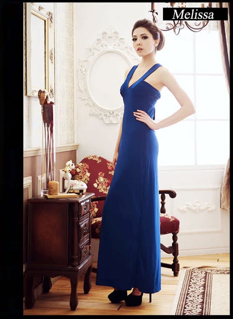 (Wholesale), evening dress, Korean style, mid length 2