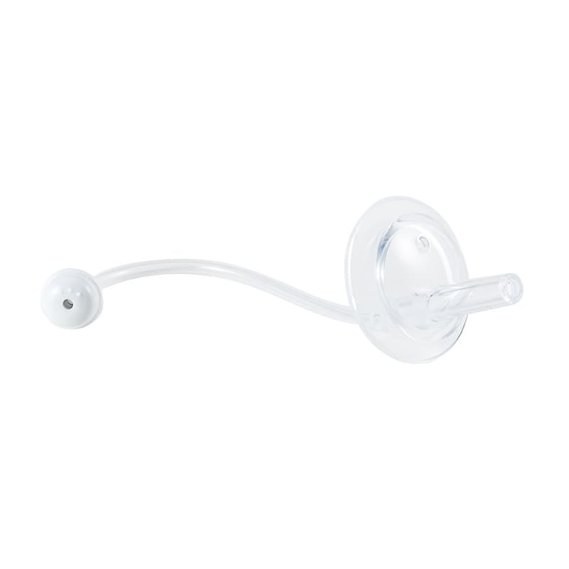 Wide Neck Glass Feeding Bottle with Straw and Compatible Accessories 2