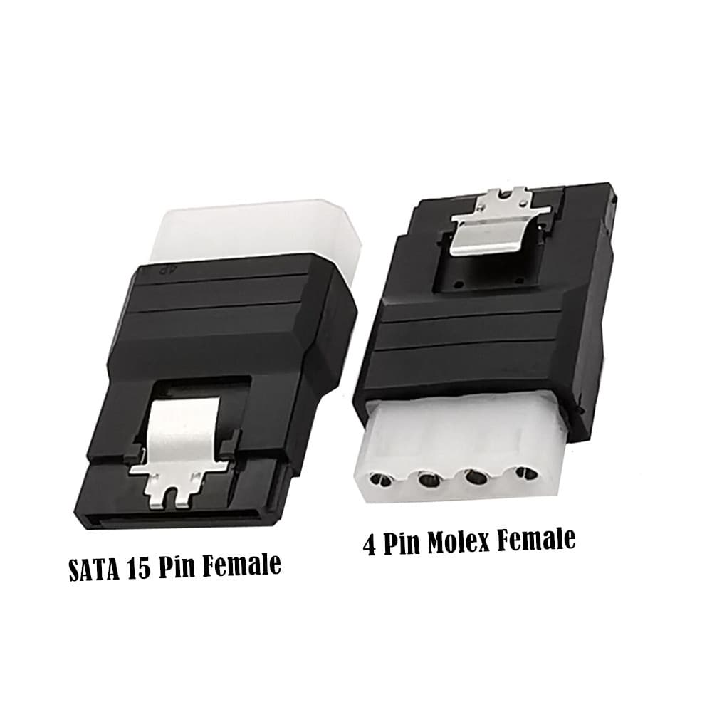 IDE big 4pin mother to SATA 15P public hard disk power supply connector