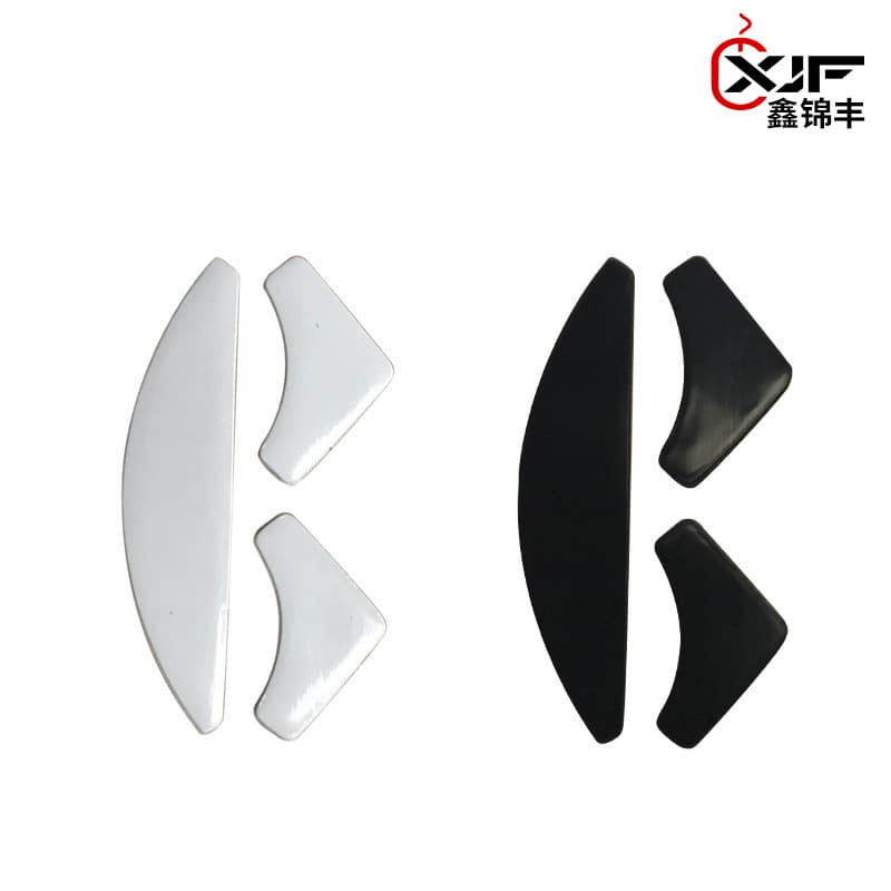 White black leg stickers, mouse