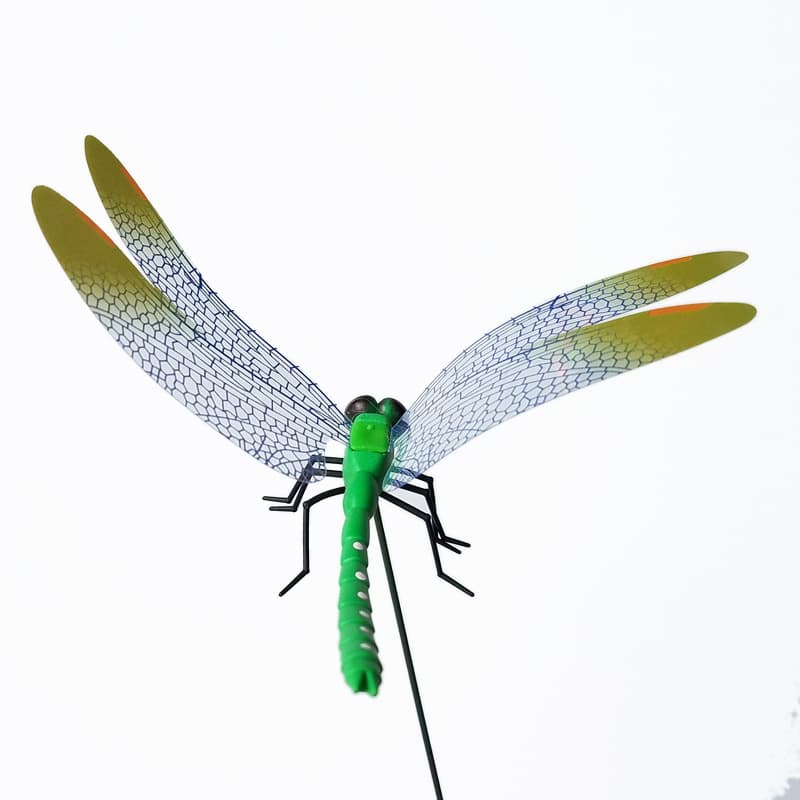 Simulation Dragonfly Home Decoration Wall Patch Background Garden Vase Flower Pot Garden Art Decoration Color Poor Pingli Dragonfly 6
