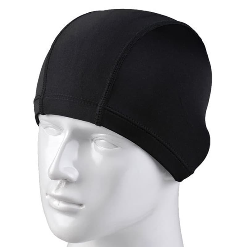 Set for swimming, elastic black swimming cap for adults, 3 pieces
