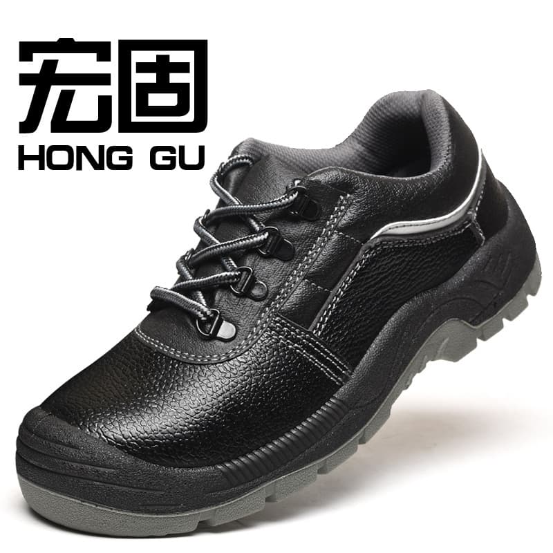 Cross-border low-top solid bottom labor protection shoes for men, anti-smash, puncture-resistant, oil-resistant, acid-alkali-resistant, wear-resistant work shoes 5