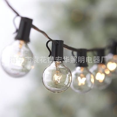 Manufacturer sells G40 American string light tungsten light source incandescent indoor and outdoor decorative light bulbs 4
