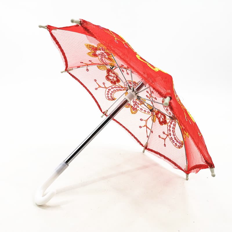 Lace embroidery umbrella small lace umbrella exquisite embroidered color film craftsmanship umbrella children's toy umbrella scenic area hot sale 4