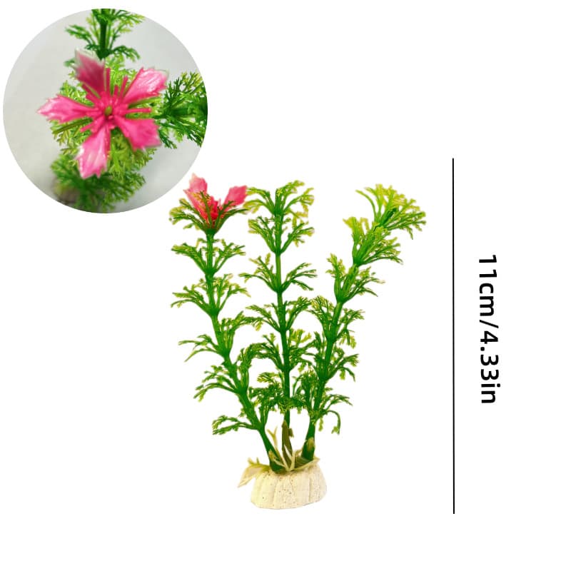 Aquarium fish tank decorative desktop ecological aquatic flower fake flower artificial simulation flower plant gift landscap 2