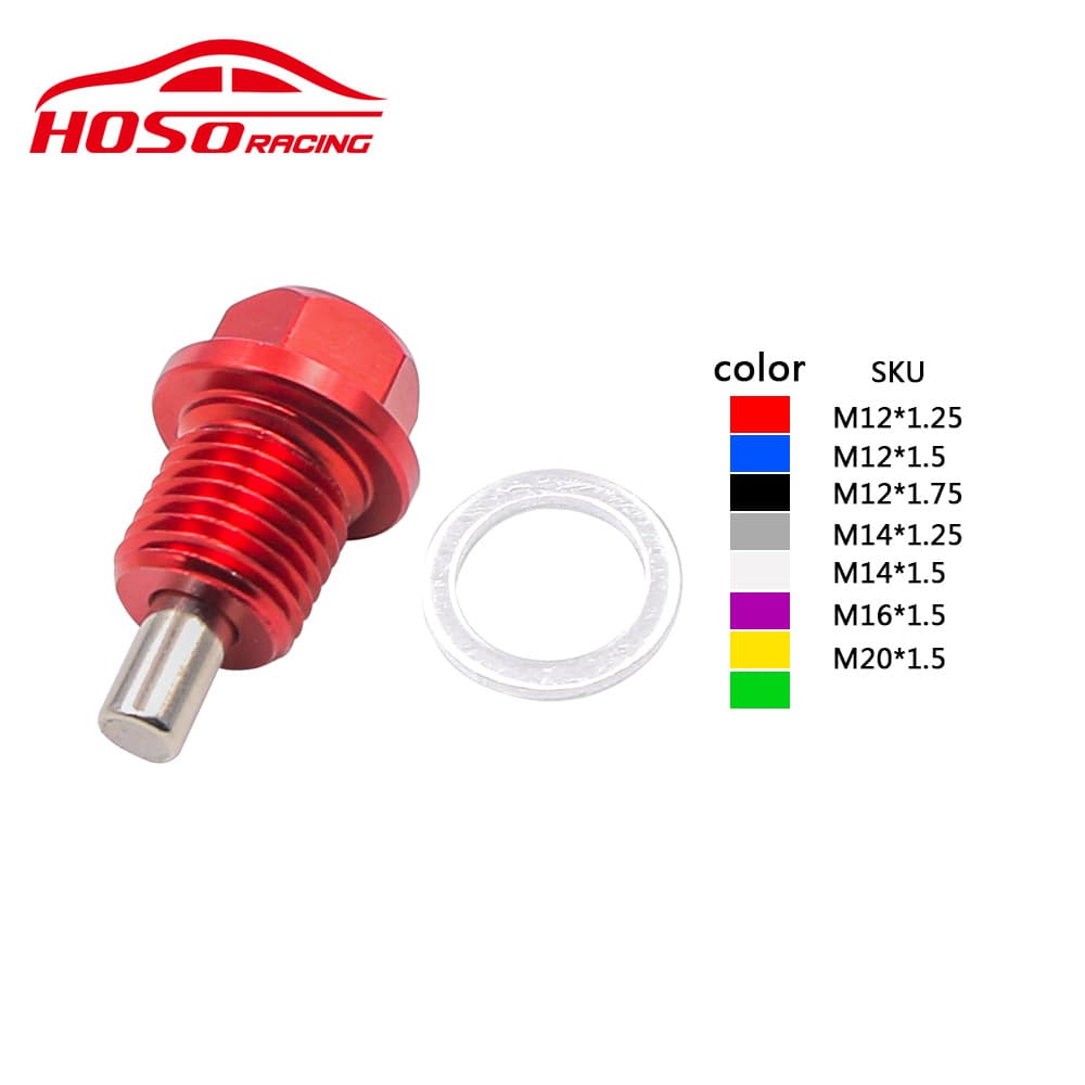 Car Universal Aluminum Alloy Magnetic Oil Putting Oil Oil Oil Blind Cousin Screw M121416182024 5