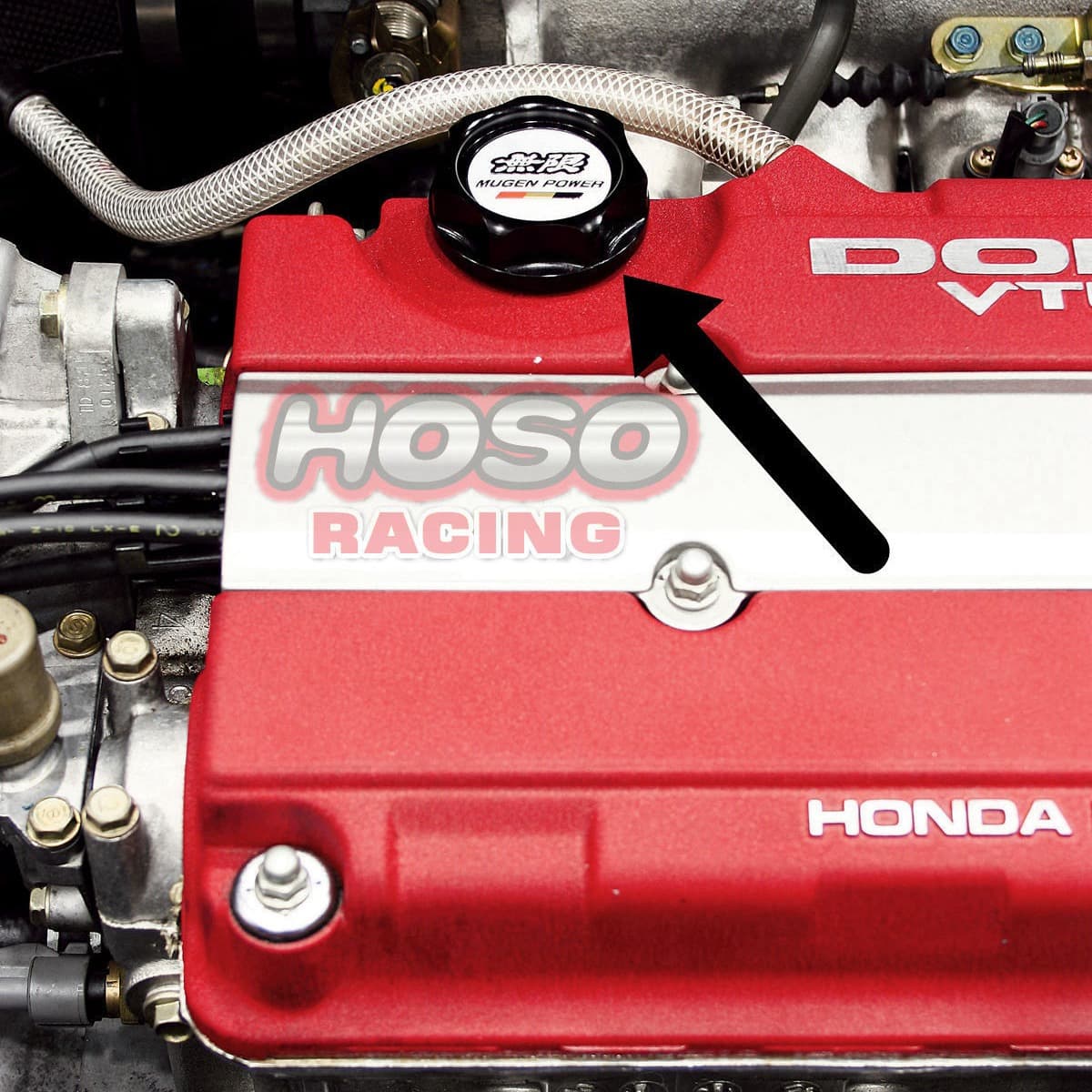 Car modified oil cover Mugen fuel tank cover oil cover Flower oil cover 3