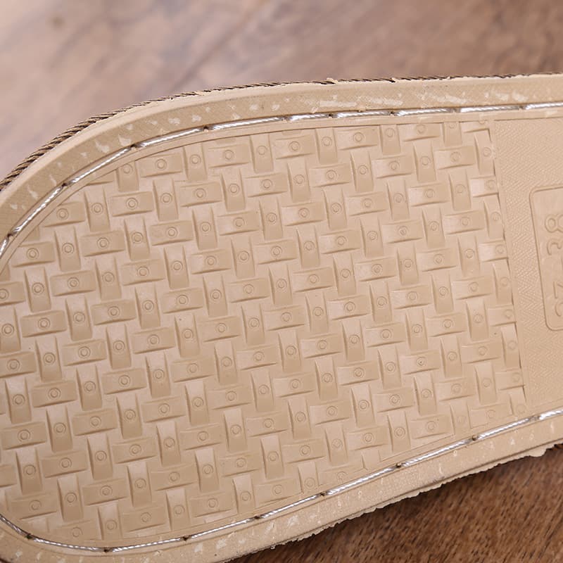 Straw summer slippers for men and women, for beloved 3