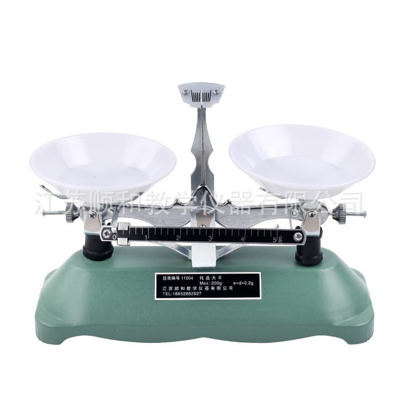 Tray balance 200g100g500g1000g weight rack tray balance teaching balance physics student balance 5