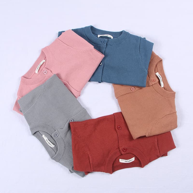 Brand autumn sweater, solid color cardigan, (Physicals), children's clothing 3