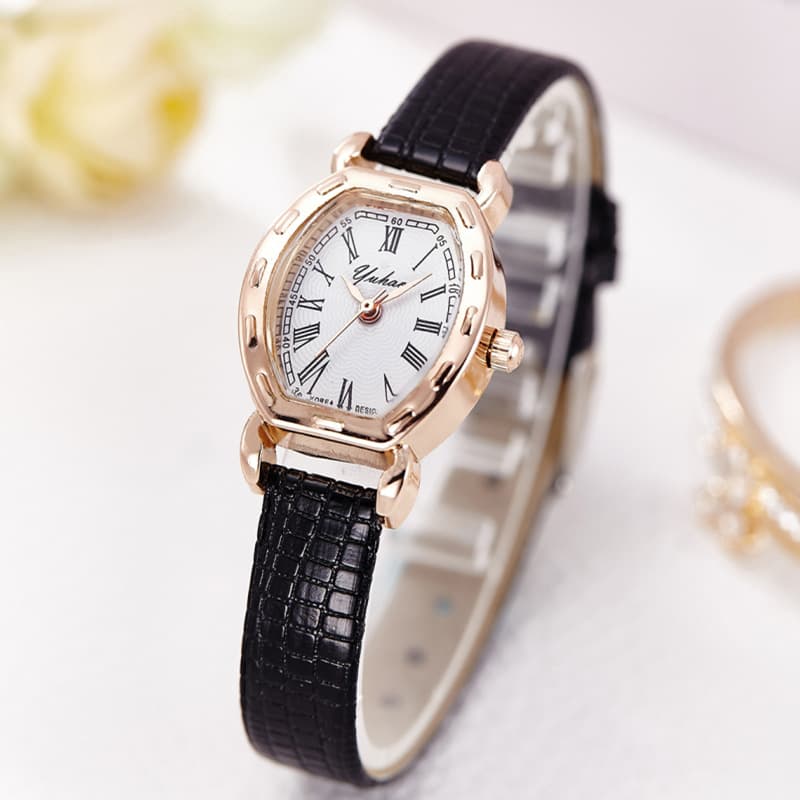Retro waterproof electronic small fashionable belt, quartz women's watch, women's style, Korean style