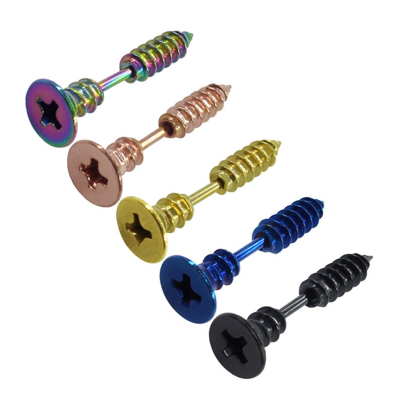 (Cross-border trading), earrings stainless steel, physiological piercing 5