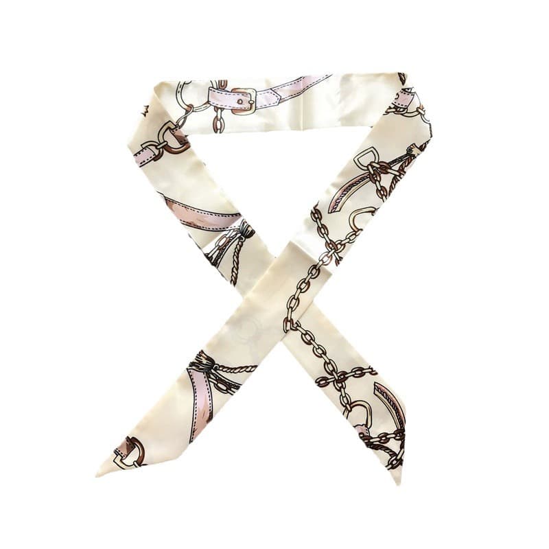 Manufacturer's classic slender section tie bag handle handle handle silk ribbon decorative scarf bag ladies scarf 5