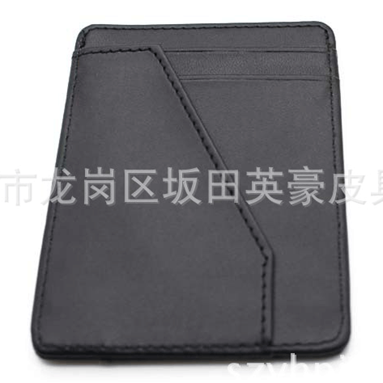 (Cross-border trading), ultra thin black polyurethane card holder, custom-made, with your logo imprint 2