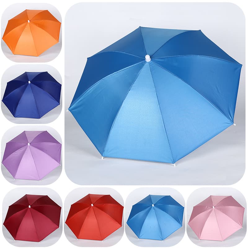Double-layer travel umbrella, windproof hat 2