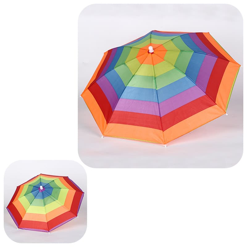 Double-layer travel umbrella, windproof hat 3