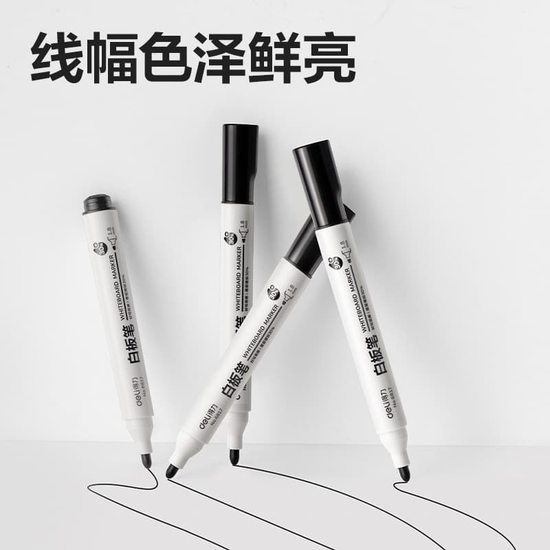 Baili whiteboard pen red, blue black can be written in writing pen, office teaching easy to rub the label pen and whiteboard with a pen with a pen with a pen head 4