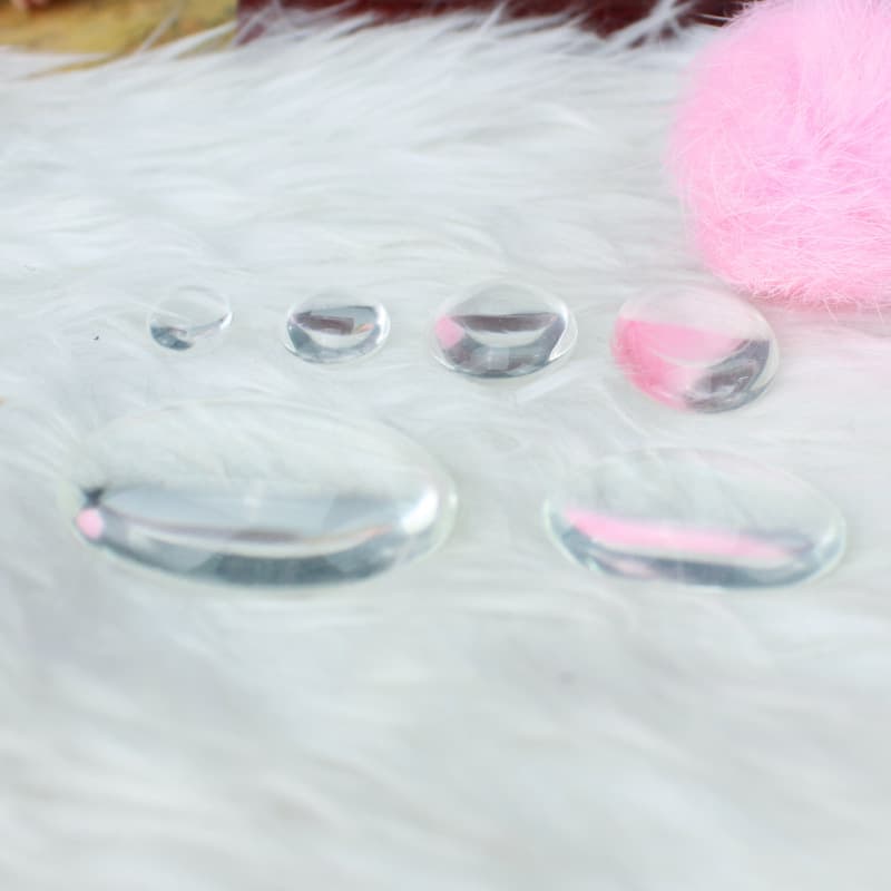 Transparent accessories, glass accessory handmade, DIY, with gem 3