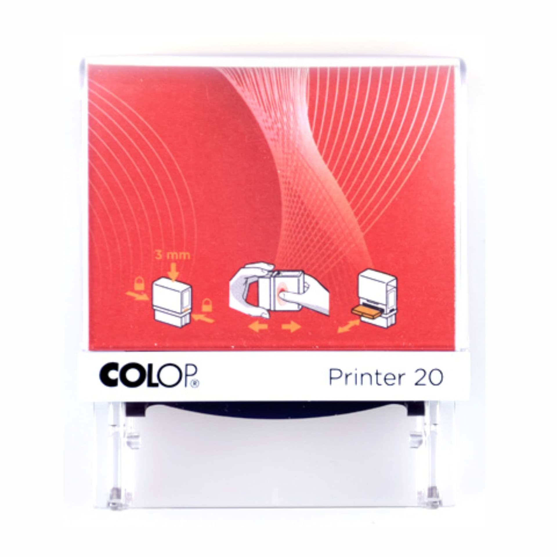 Genuine COLOP carving PRINTER 20 14*38mm ink -shaped square text has verified the seal material 2