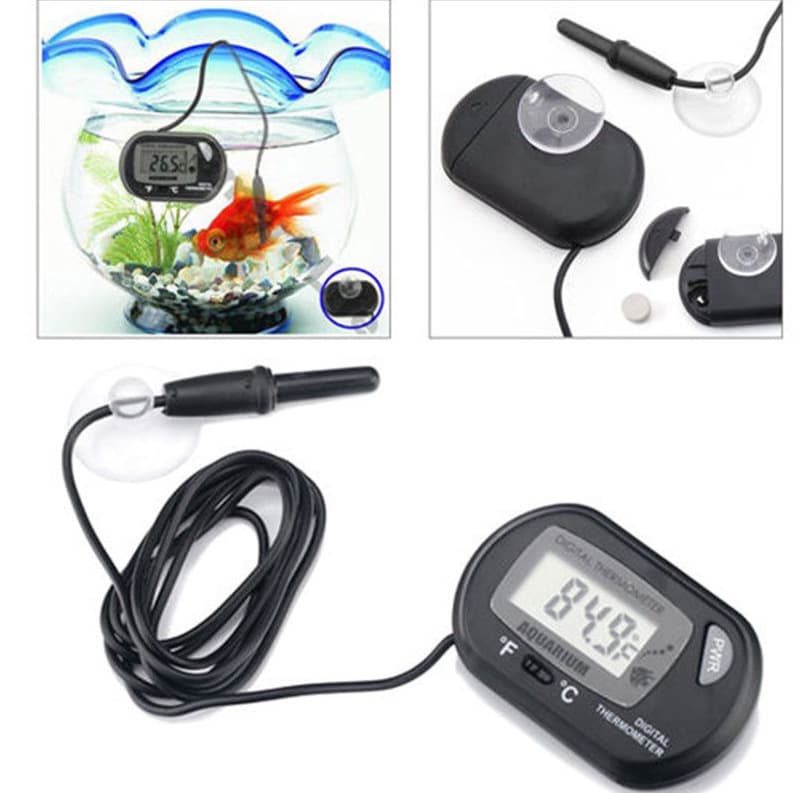 Aquarium fish tank reptile box suction cup suction diving pet box thermometer ST-3 mini temperature instrument with suction cup 4