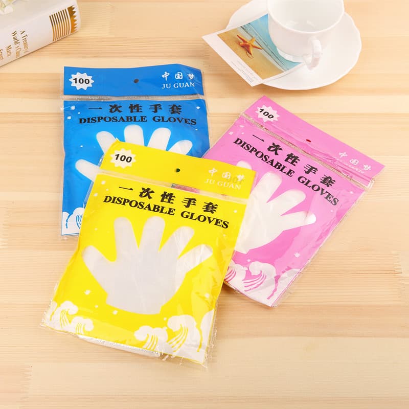 Home Furnishing Disposable Gloves PE Gloves Edit Film Gloves Sanitary Gloves 100 Places 4