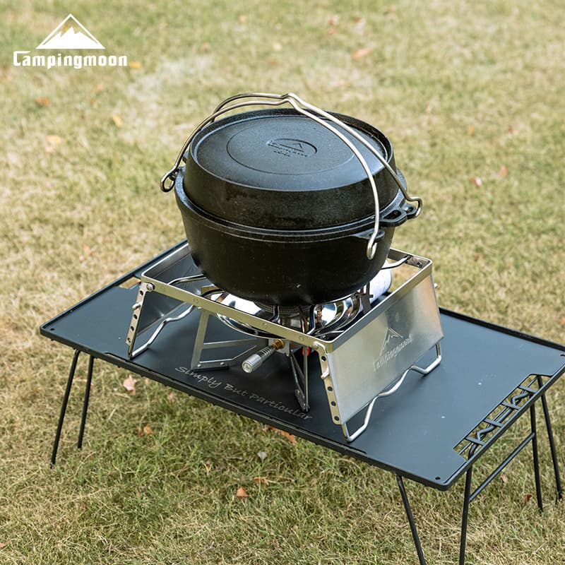 Komen folding bold stainless steel windproof cassette stove outdoor picnic camping barbecue grill barbecue net barbecue 3
