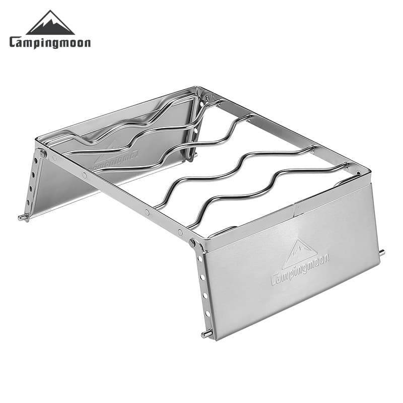 Komen folding bold stainless steel windproof cassette stove outdoor picnic camping barbecue grill barbecue net barbecue 5