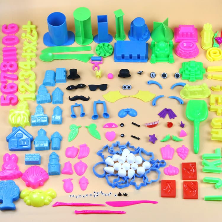 Space sand, mold, ultra light plasticine, clay, knife, toy