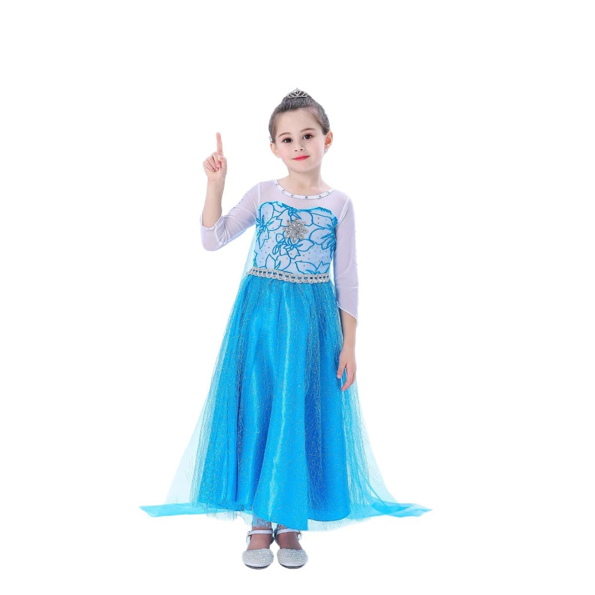 Dress, small princess costume, long-sleeve, “Frozen”, gradient 5
