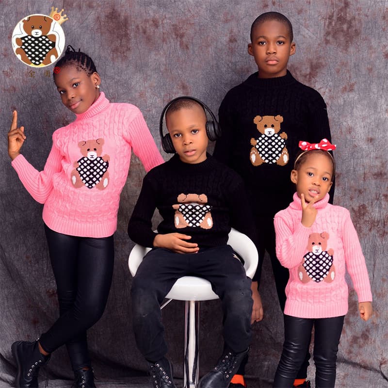 (Cross-border trading), children's warm knitted base body-friendly sweater for boys, Aliexpress 4