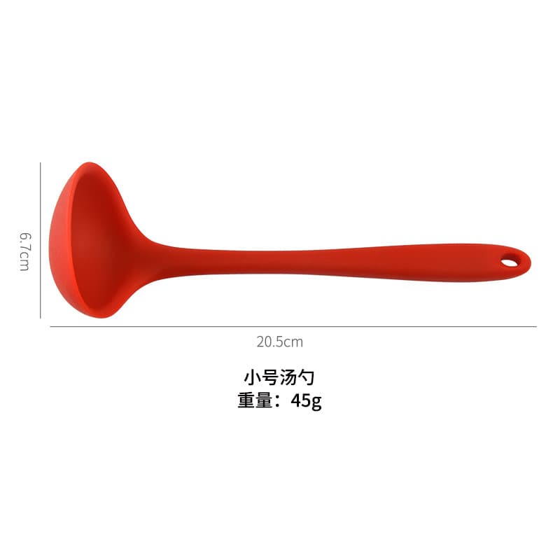 Wholesale trumpet all -in -one non -stick pot silicone long -handle long -handle spoon dining tabletable kitchen cooking 3