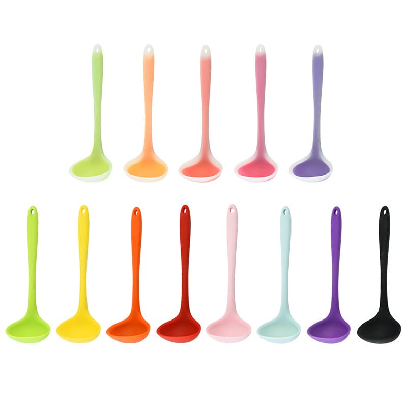 Wholesale trumpet all -in -one non -stick pot silicone long -handle long -handle spoon dining tabletable kitchen cooking 5