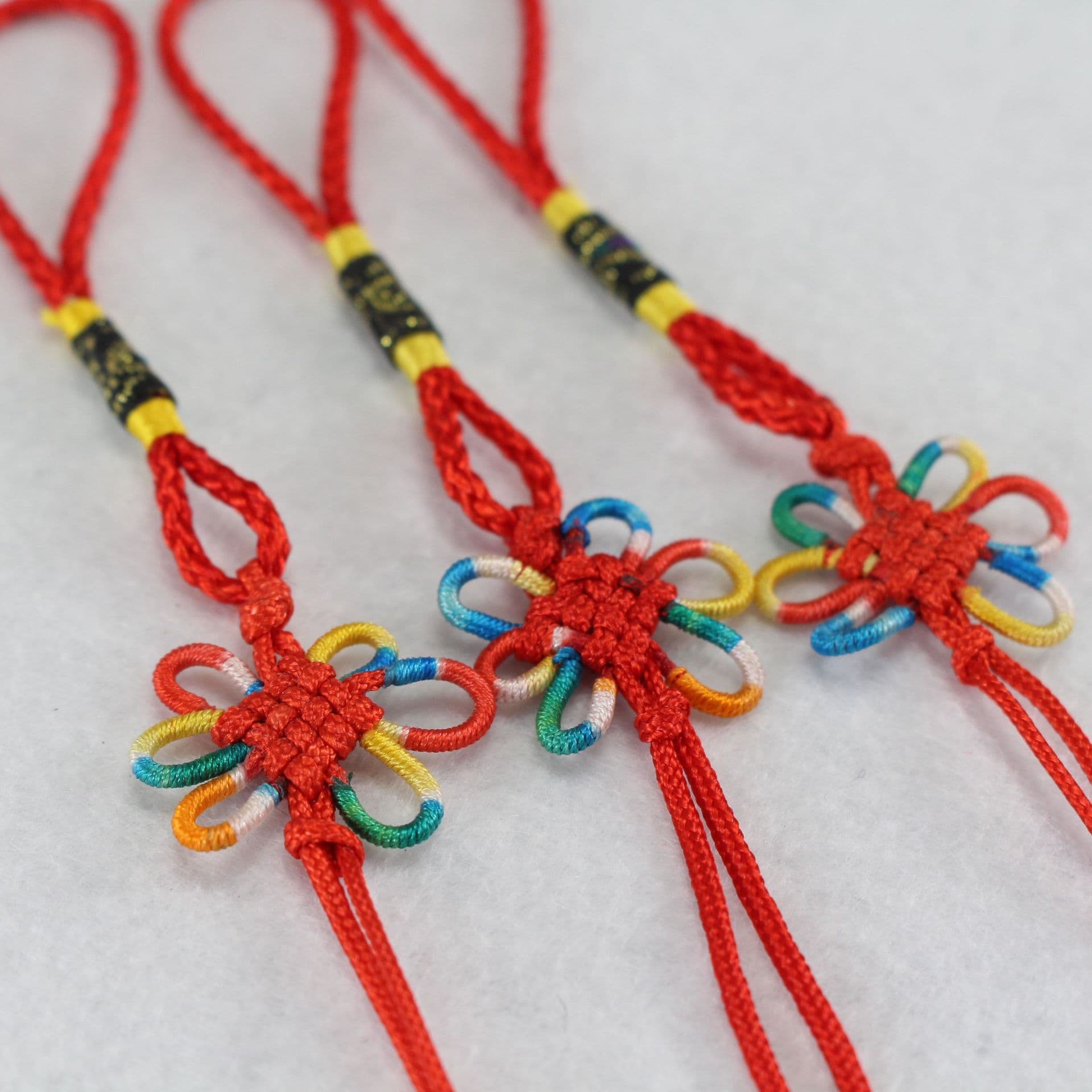 [Factory wholesale] China wholesale small flower knot line knotted handmade rope weaving 2