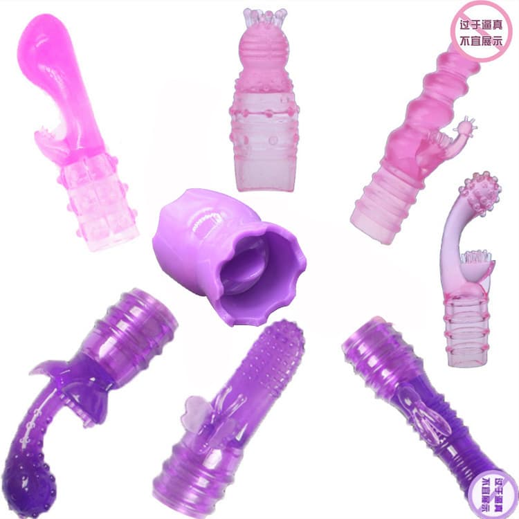 Massager with accessories from soft rubber, toy for adults, vibration, for beloved 3