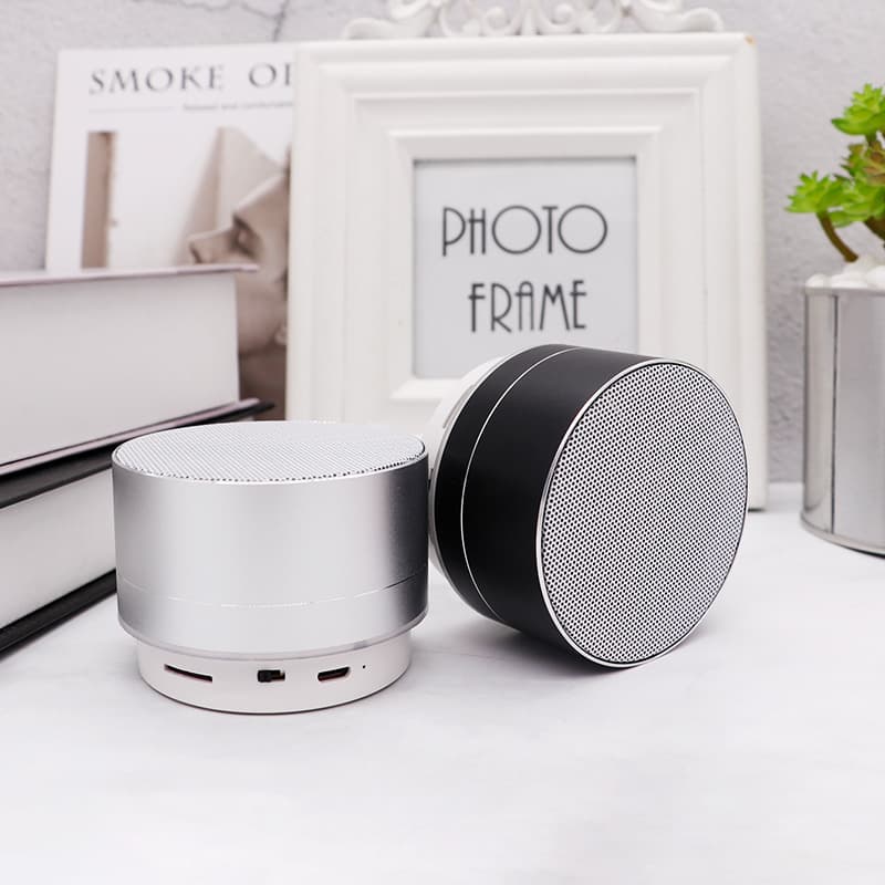 A10 Metal Bluetooth Audio can determine LOGO bass cannon small steel cannon wireless cracks Bluetooth speaker gift 3