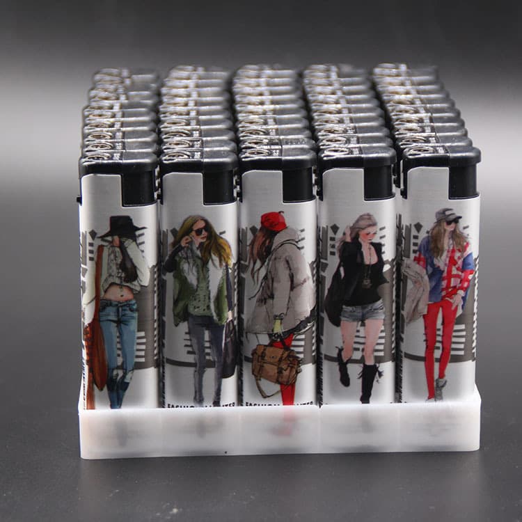 Electronic windproof plastic disposable lighter 5