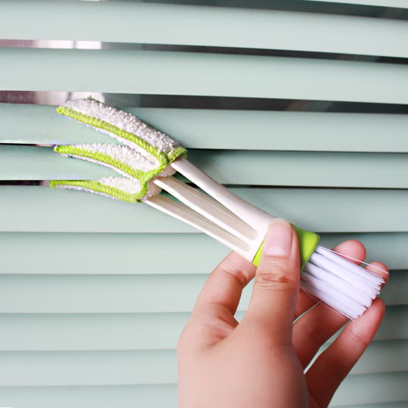 [Selected] Car air conditioner air outlet cleaning brush multi-functional double-head cleaning soft brush keyboard gap dust removal brush 3