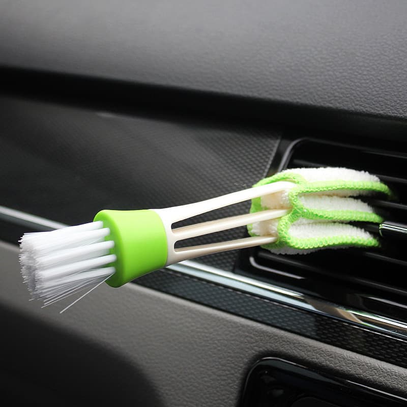 [Selected] Car air conditioner air outlet cleaning brush multi-functional double-head cleaning soft brush keyboard gap dust removal brush 4