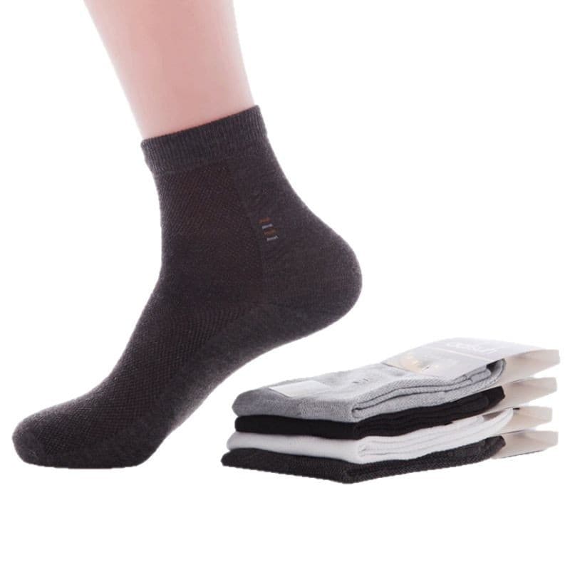 Summer thin knee socks, solid color breathable pack, mid-length, absorbs sweat and smell 5