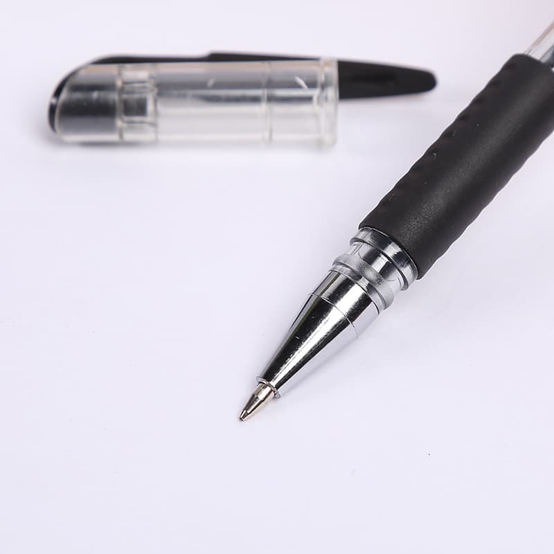Black rollerball pen, stationery for students, bullet, water-based pen, 0.5mm 4