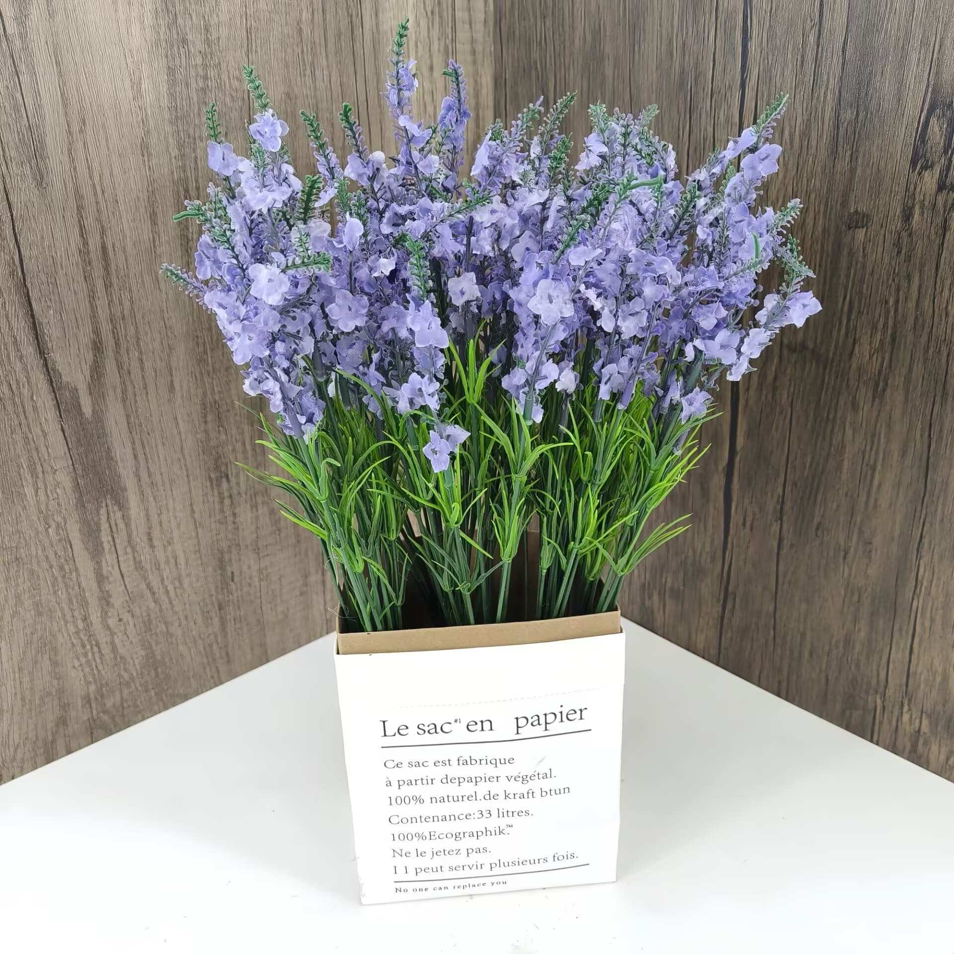 (Wholesale), lavender artificial plants, plastic realistic flowerpot 2