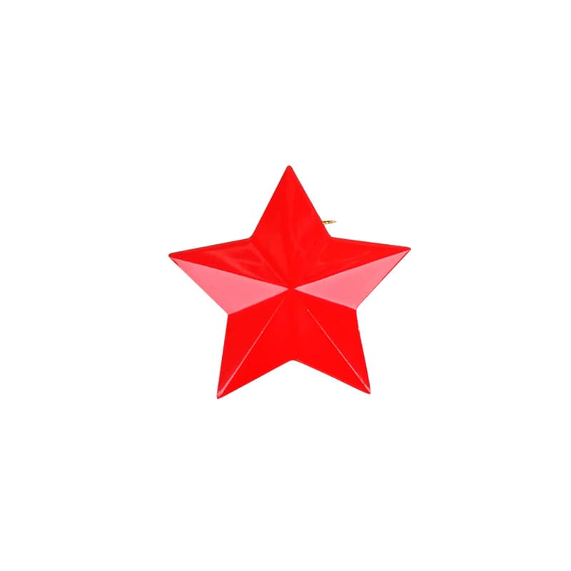 Red photography pentagram badge clothing decoration red tourist souvenirs collection antique metal crafts 5